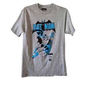 Men's Batman Gray and Blue T-Shirt Sz Small